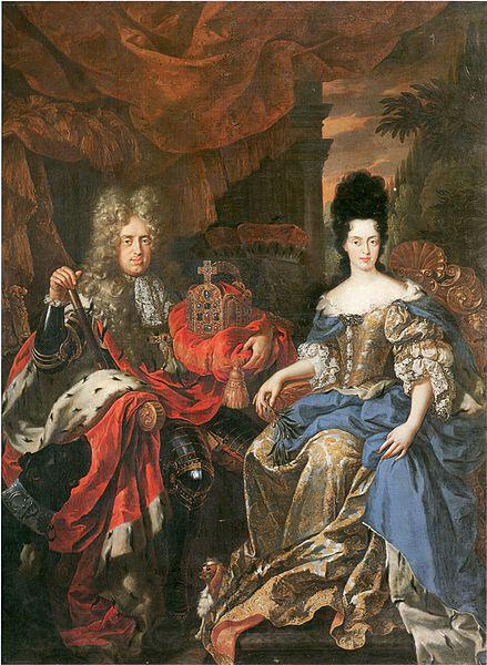 Jan Frans van Douven Double portrait of Johann Wilhelm von der Pfalz and Anna Maria Luisa de' Medici Norge oil painting art